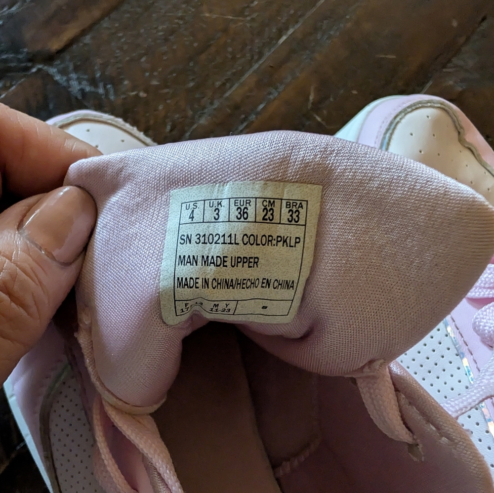 Skechers Kids Light Pink Sneakers - Picture 3 of 7